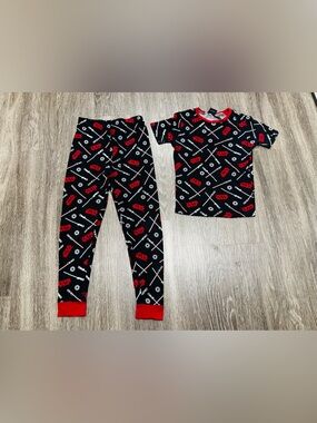 Star Wars Black and Red Kids Pajama Set with Lightsaber Print